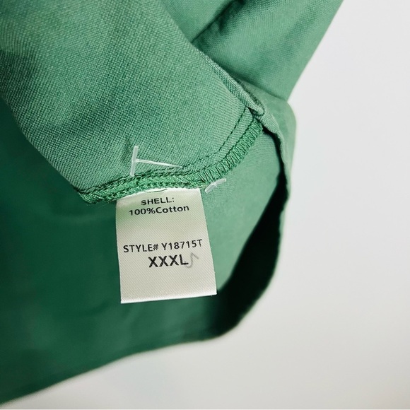 Tuckernuck Pomander Place Polly Shirt Dress 3X Green Mini Length High Low Hem - Picture 7 of 9